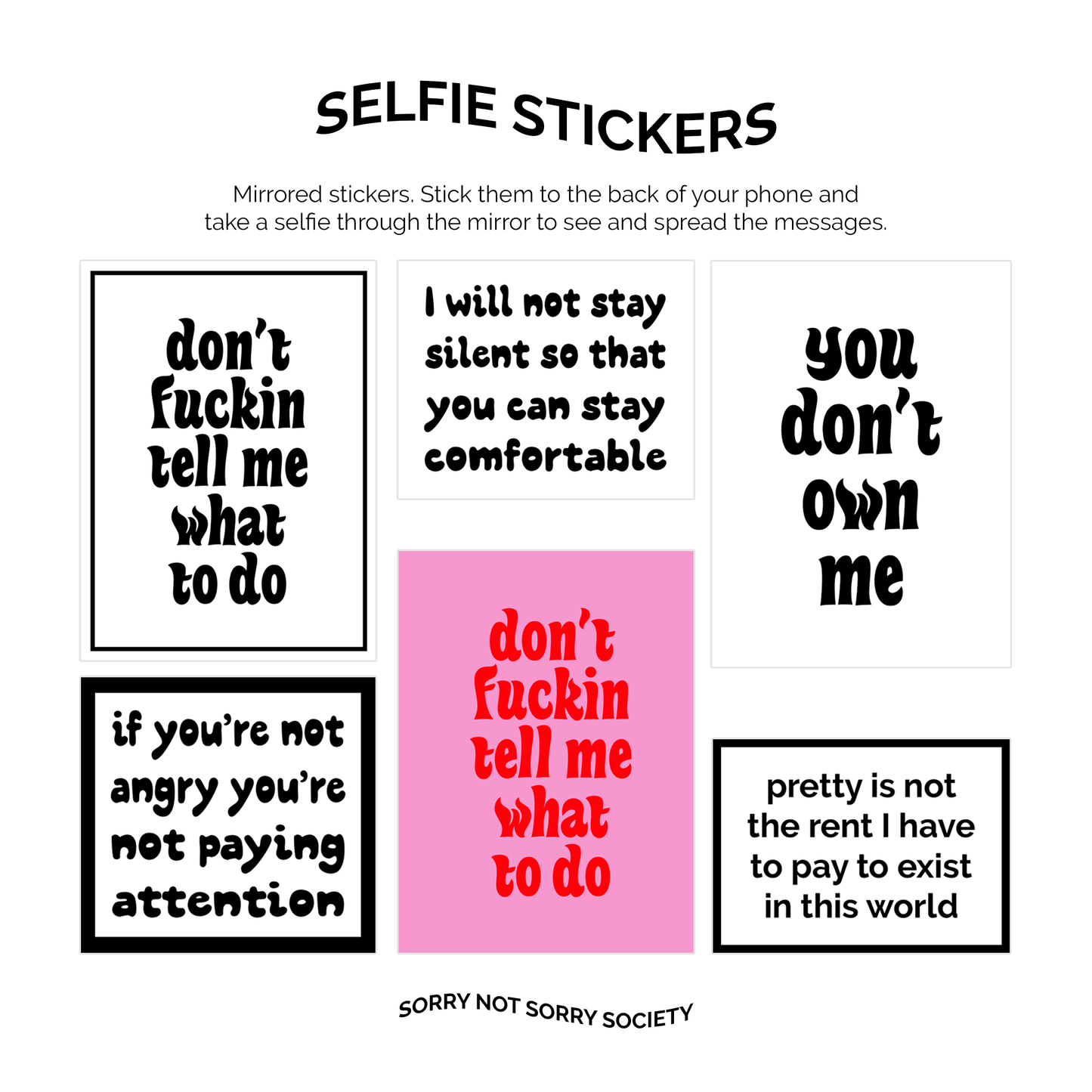 Selfie sticker