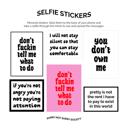 Selfie sticker